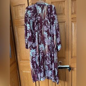 Purple Floral Kimono, Size M